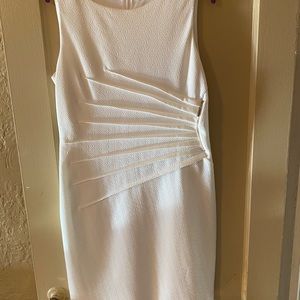 Ivanka Trump Side Ruched Sheath Dress